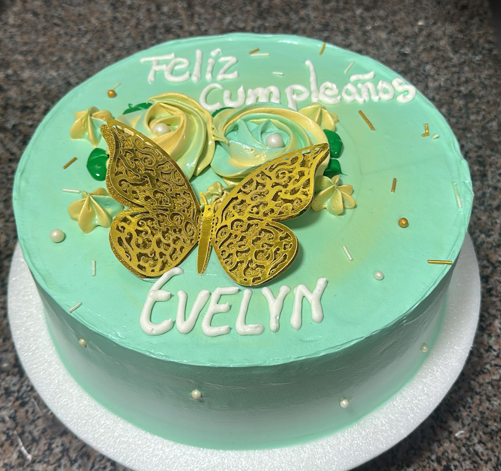 Torta de vainilla personalizado